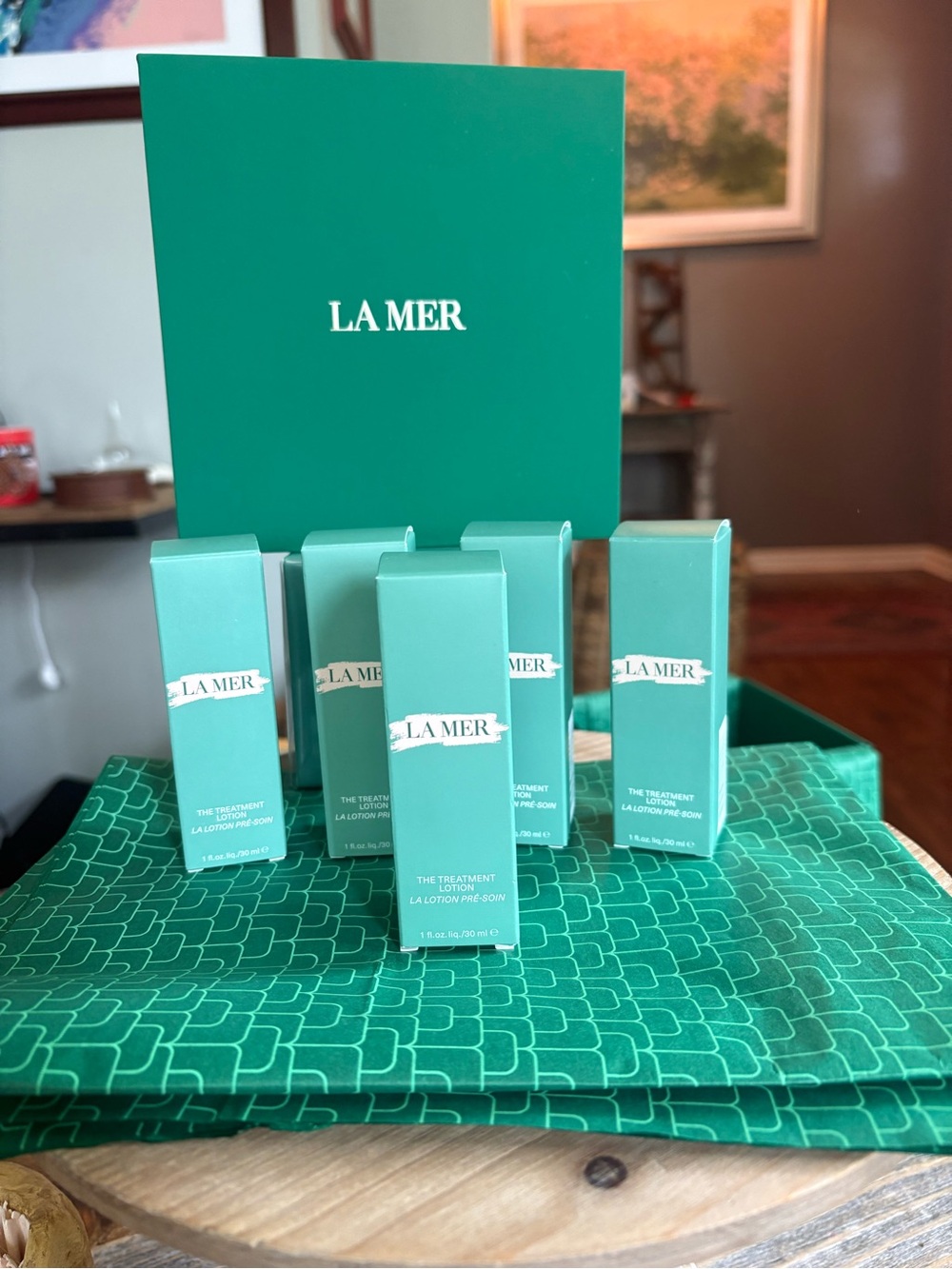 La Mer The Treatment Lotion 30ml EMPTY Bottles & Boxes Lot of 5